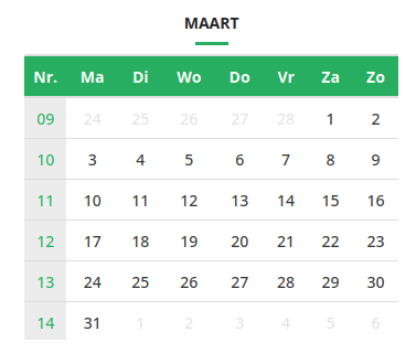 Maart 2025