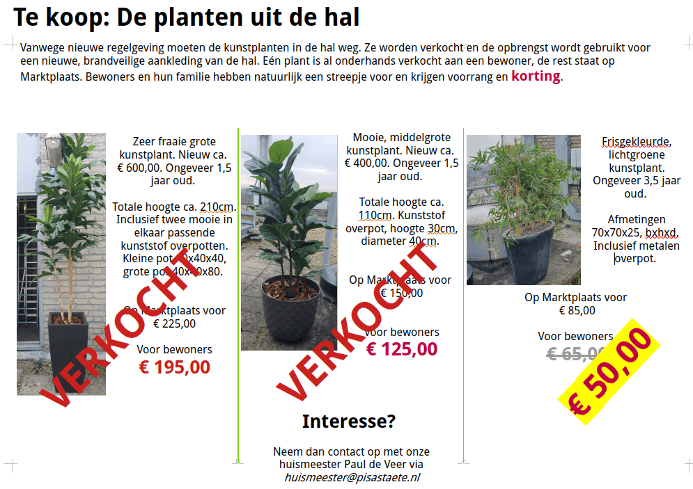 Planten te koop
